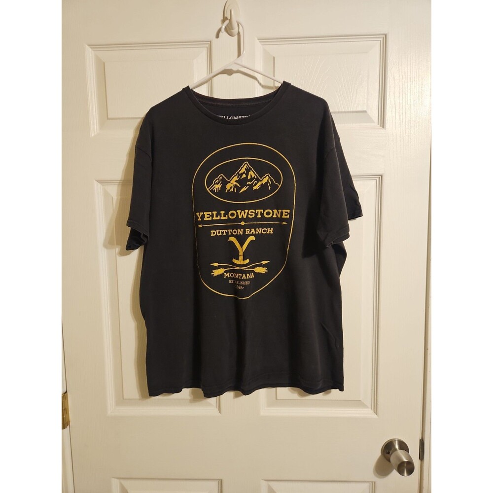 Yellowstone Dutton Ranch T-Shirt Short Sleeve Black Men’s Size XL